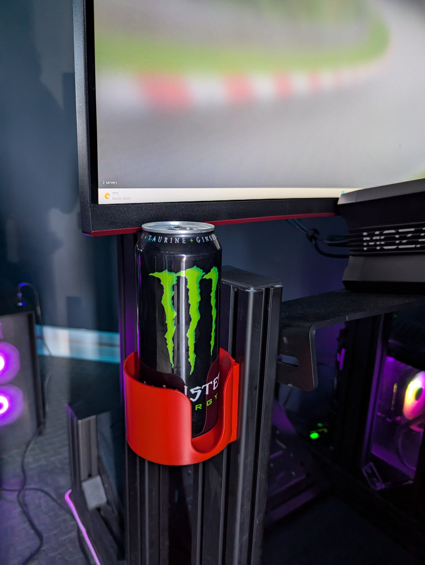 T-Slot 8020 160 80 Racing Sim Drinks holder